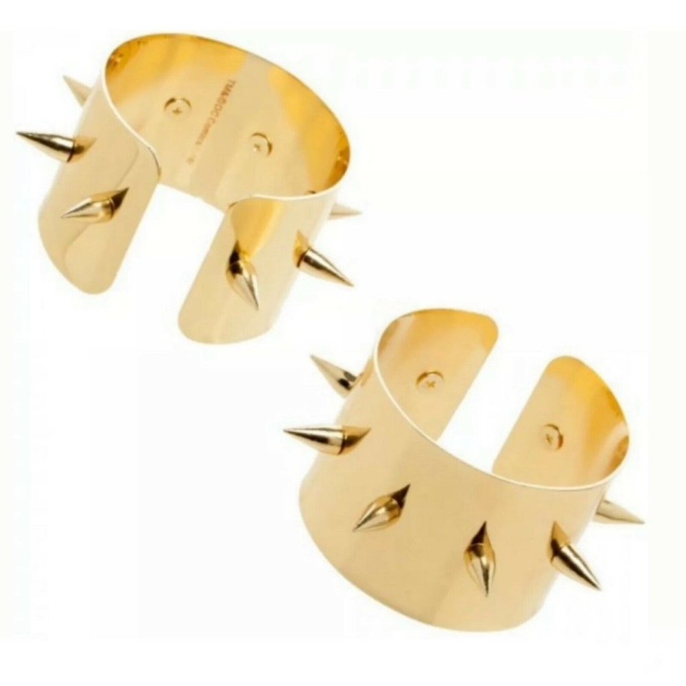 Bioworld  Harley Quinn Gold Spike Cuffs